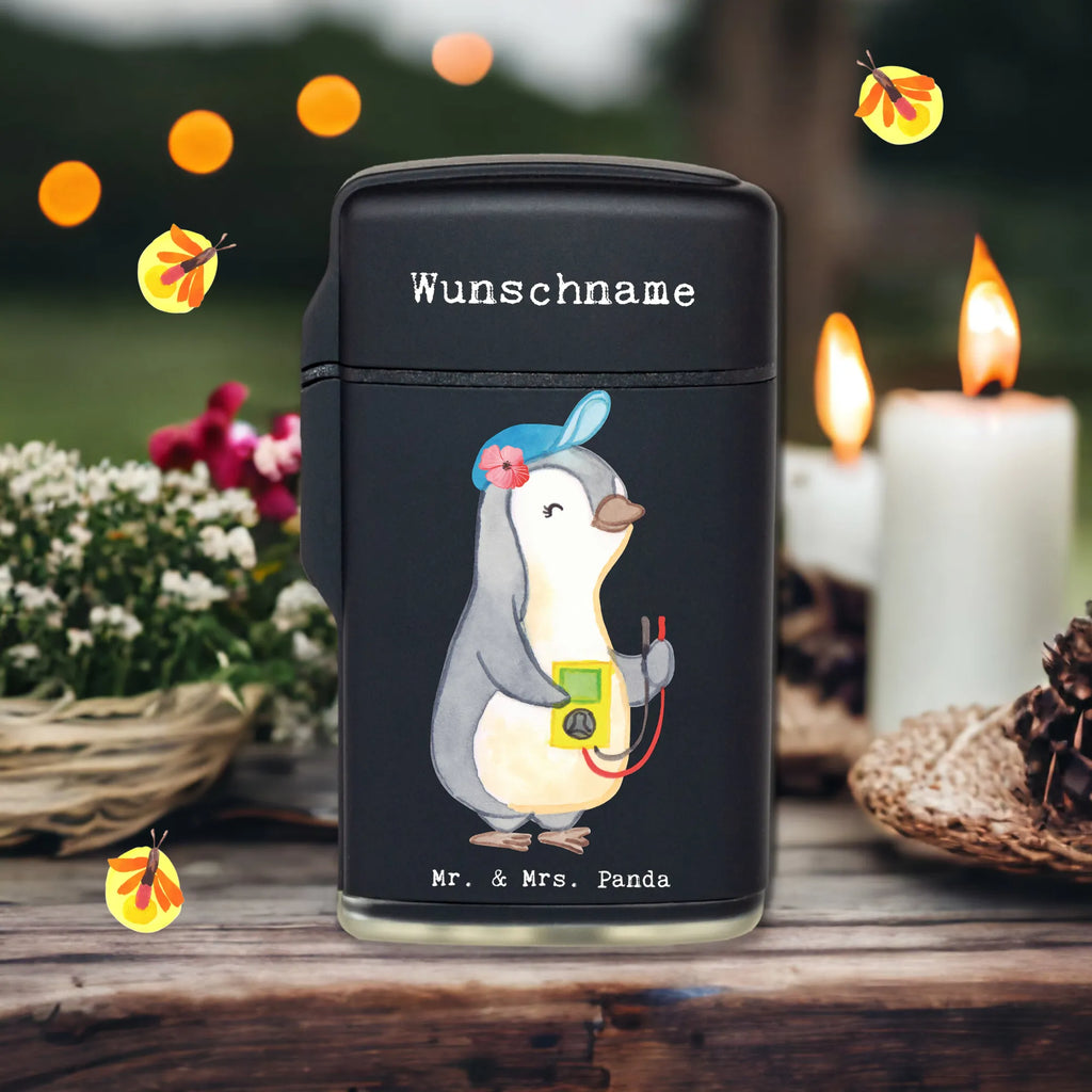 Personalised lighter female electrician heart gift, gift idea, best, farewell gift, passing exam, anniversary, retirement, promotion, job start, sayings, funny, profession