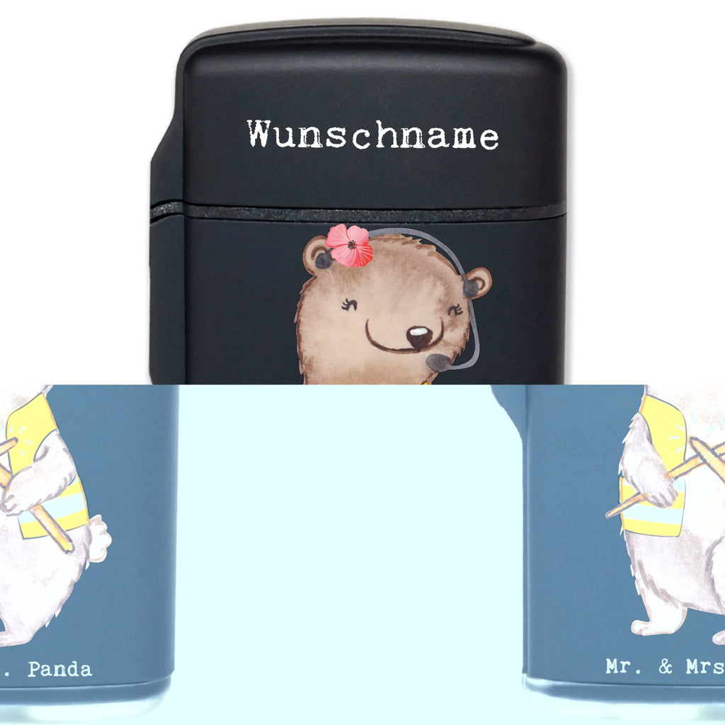 Personalised lighter flight attendant heart gift, gift idea, best, farewell gift, passing exam, anniversary, retirement, promotion, job start, sayings, funny, profession