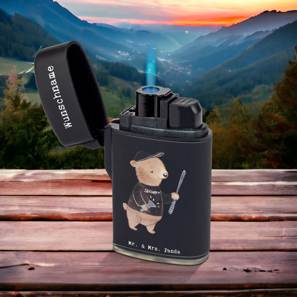 Spersonalizowana zapalniczka Pracownik Ochrony serce Zawód, Wykształcenie, Jubileusz, Pożegnanie, Emerytura, Kolega, Koleżanka, Prezent, Dawać, Pracownik, Współpracownik, Firma, Dziękuję, Dziękuję bardzo