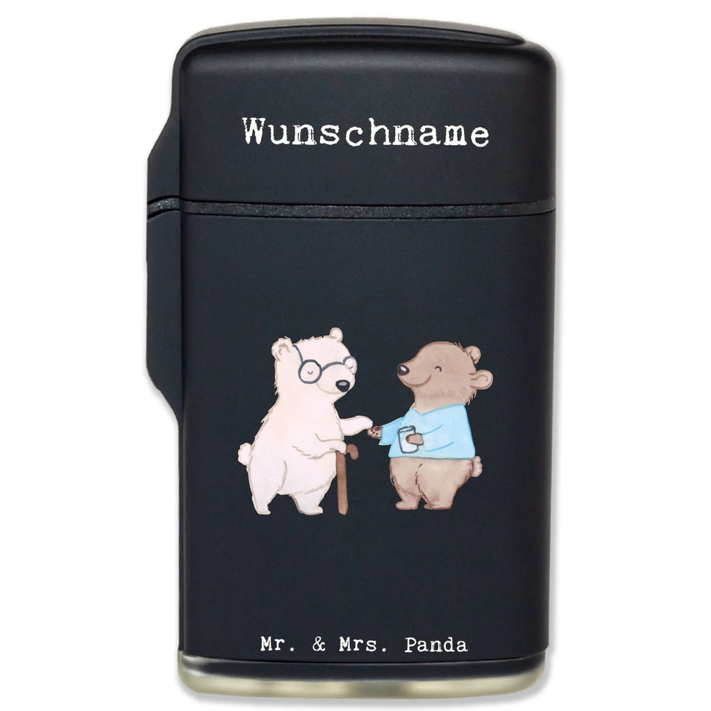 Spersonalizowana zapalniczka Opiekun osób starszych Serce Zawód, Wykształcenie, Jubileusz, Pożegnanie, Emerytura, Kolega, Koleżanka, Prezent, Dawać, Pracownik, Współpracownik, Firma, Dziękuję, Dziękuję bardzo