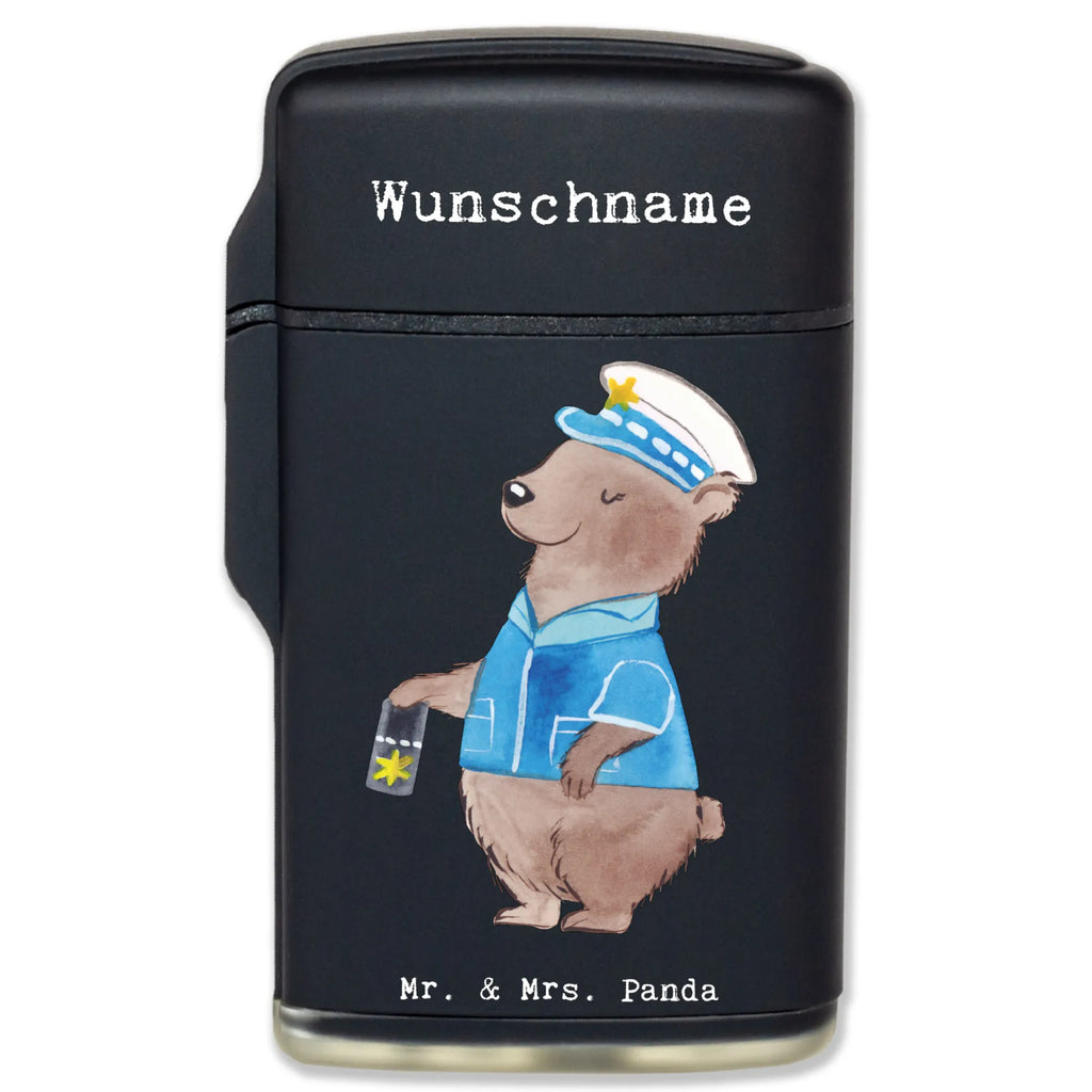 Spersonalizowana zapalniczka Policjantka Serce Zawód, Wykształcenie, Jubileusz, Pożegnanie, Emerytura, Kolega, Koleżanka, Prezent, Dawać, Pracownik, Współpracownik, Firma, Dziękuję, Dziękuję bardzo