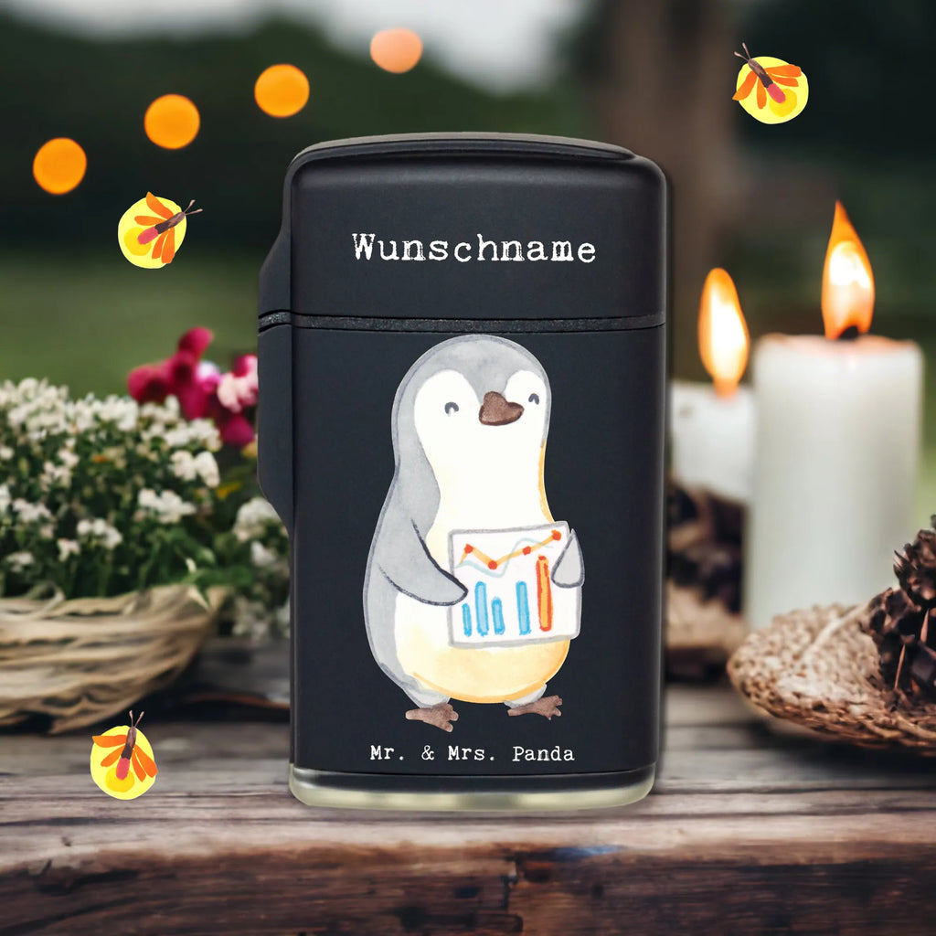 Personalised lighter Business Analyst Heart gift, gift idea, best, farewell gift, passing exam, anniversary, retirement, promotion, job start, sayings, funny, profession