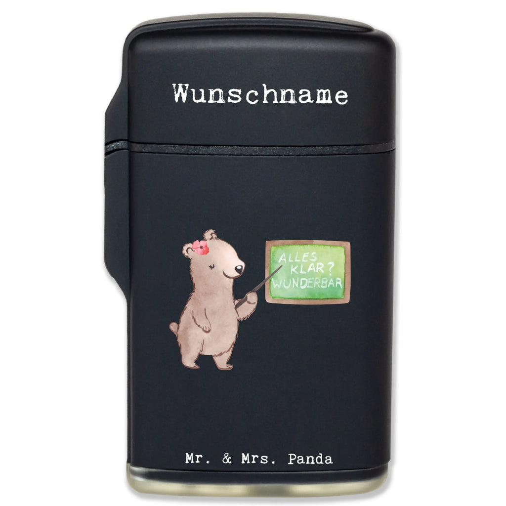 Personalised lighter Female German teacher Heart gift, gift idea, best, farewell gift, passing exam, anniversary, retirement, promotion, job start, sayings, funny, profession