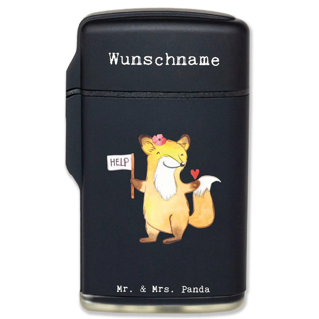 Personalised lighter social worker Heart gift, gift idea, best, farewell gift, passing exam, anniversary, retirement, promotion, job start, sayings, funny, profession