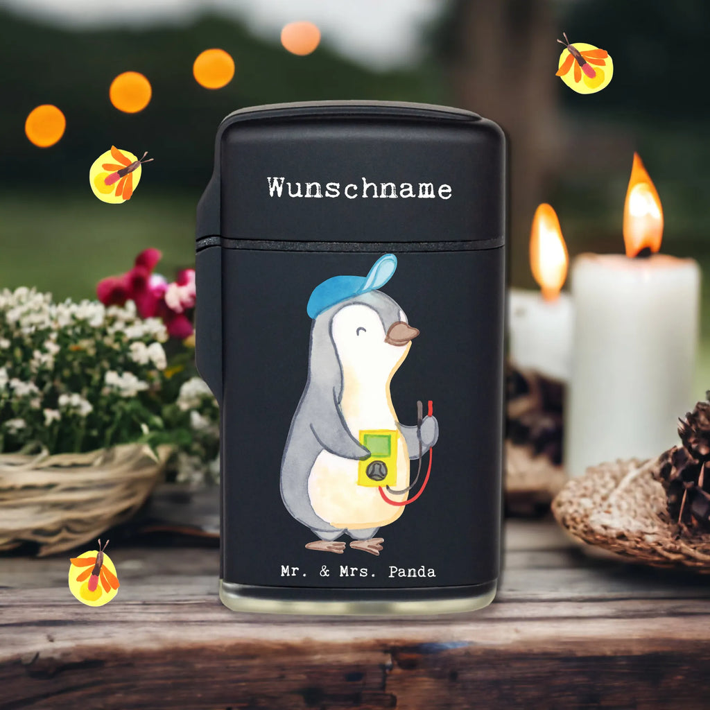 Personalised lighter Electrician heart gift, gift idea, best, farewell gift, passing exam, anniversary, retirement, promotion, job start, sayings, funny, profession