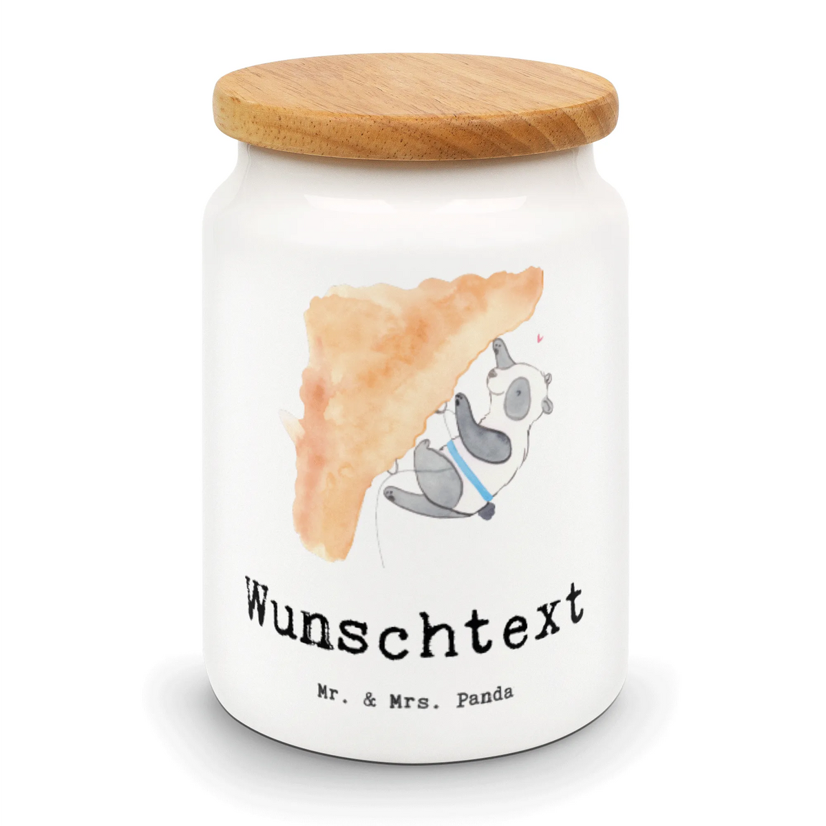Personalized Storage Jar panda Climb personalized treat jar, personalized ceramic jar, engraved kitchen jar, custom pantry container, personalized canister, personalized storage jar, custom treat canister, personalized storage container, personalized cookie jar, monogrammed food storage, personalized cookie tin, Gift, sport, hobby, giving, thank you, award, profit, athlete, climbing sport, Climbing, bouldering, indoor climbing