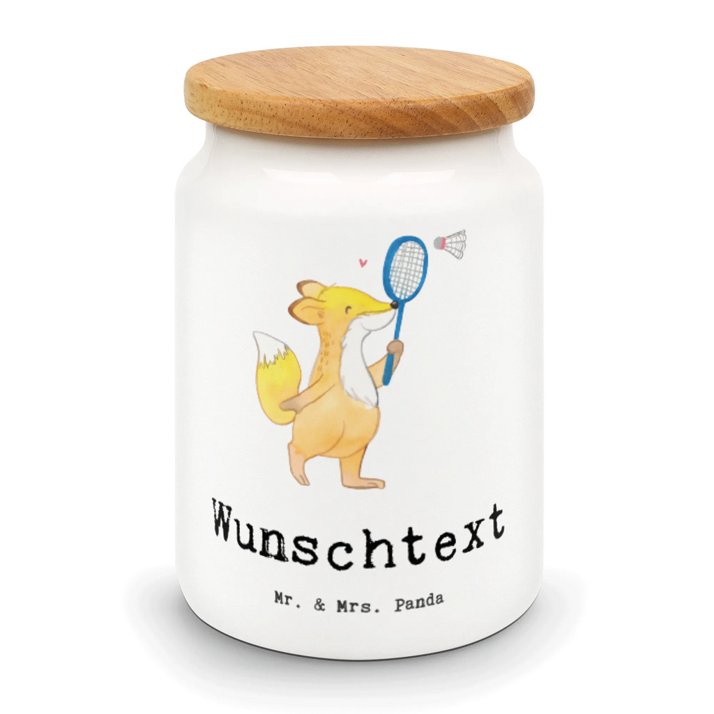 Spersonalizowany pojemnik na zapasy lis Gra w badmintona Prezent, Sport, Dyscyplina sportowa, Hobby, Darować, Dziękuję, Dzięki, Wyróżnienie, Wygrana, Sportowiec