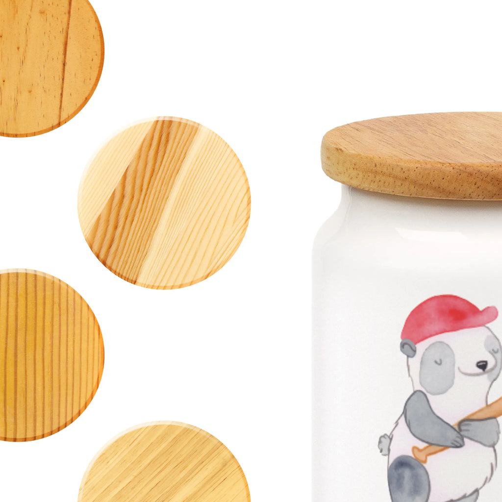 Personalized Storage Jar panda playing baseball personalized treat jar, personalized storage container, personalized cookie jar, personalized cookie tin, engraved kitchen jar, personalized canister, monogrammed food storage, custom treat canister, personalized ceramic jar, custom pantry container, personalized storage jar, Gift, sport, hobby, giving, thank you, award, profit, athlete, baseball match, baseball club, baseball field, baseball games, ball sports, play baseball