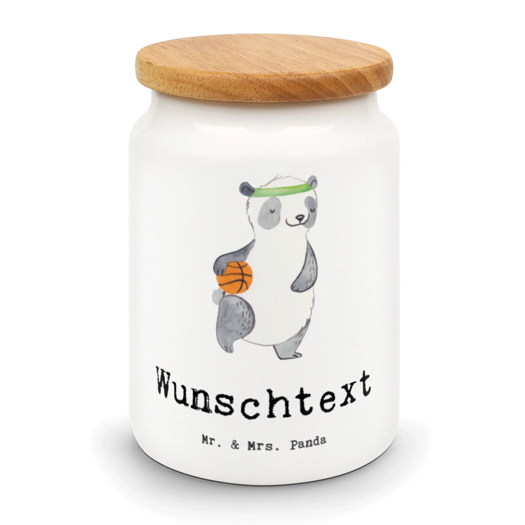 Spersonalizowany pojemnik na zapasy Panda koszykówka Prezent, Sport, Dyscyplina sportowa, Hobby, Darować, Dziękuję, Dzięki, Wyróżnienie, Wygrana, Sportowiec
