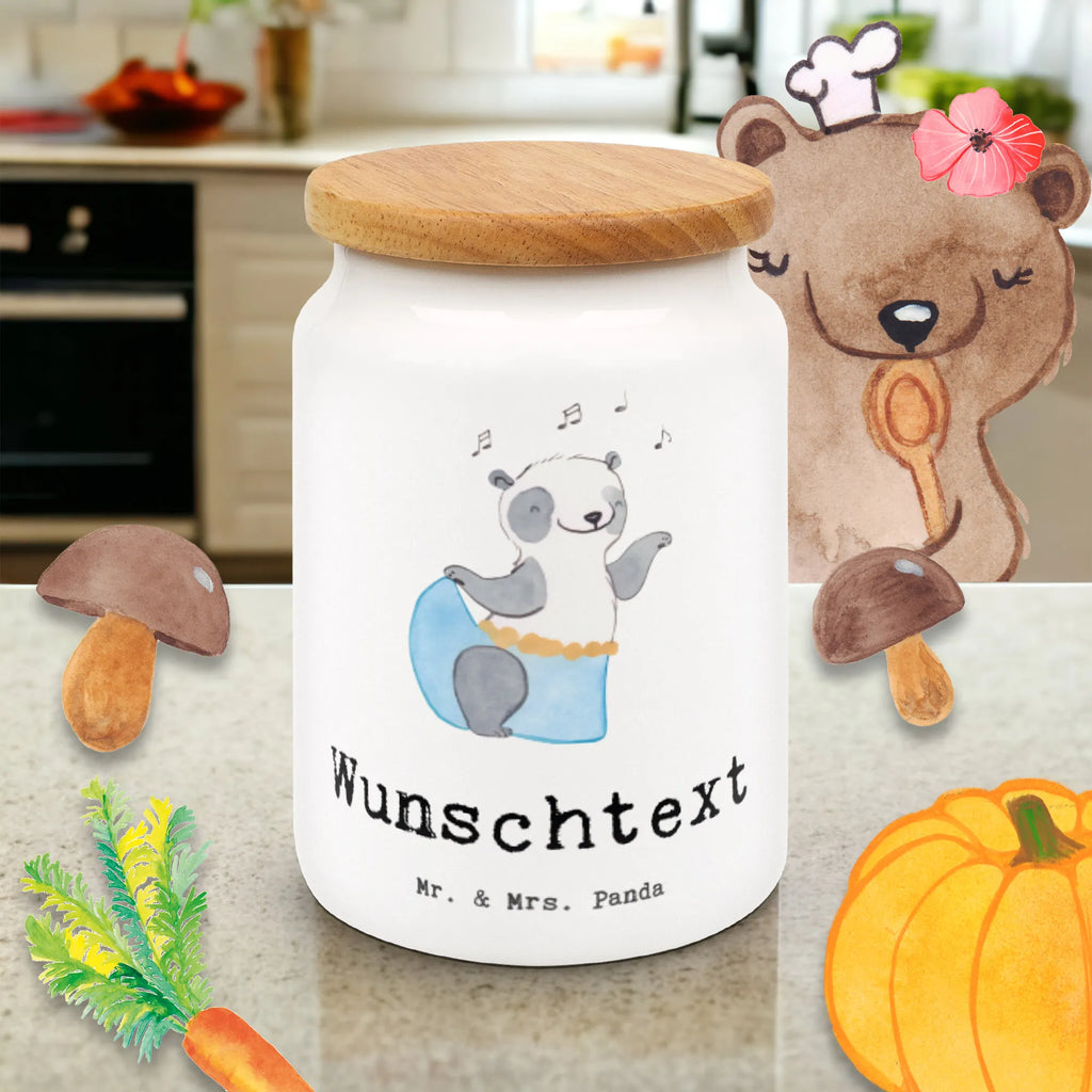 Spersonalizowany pojemnik na zapasy Panda taniec brzucha Prezent, Sport, Dyscyplina sportowa, Hobby, Darować, Dziękuję, Dzięki, Wyróżnienie, Wygrana, Sportowiec