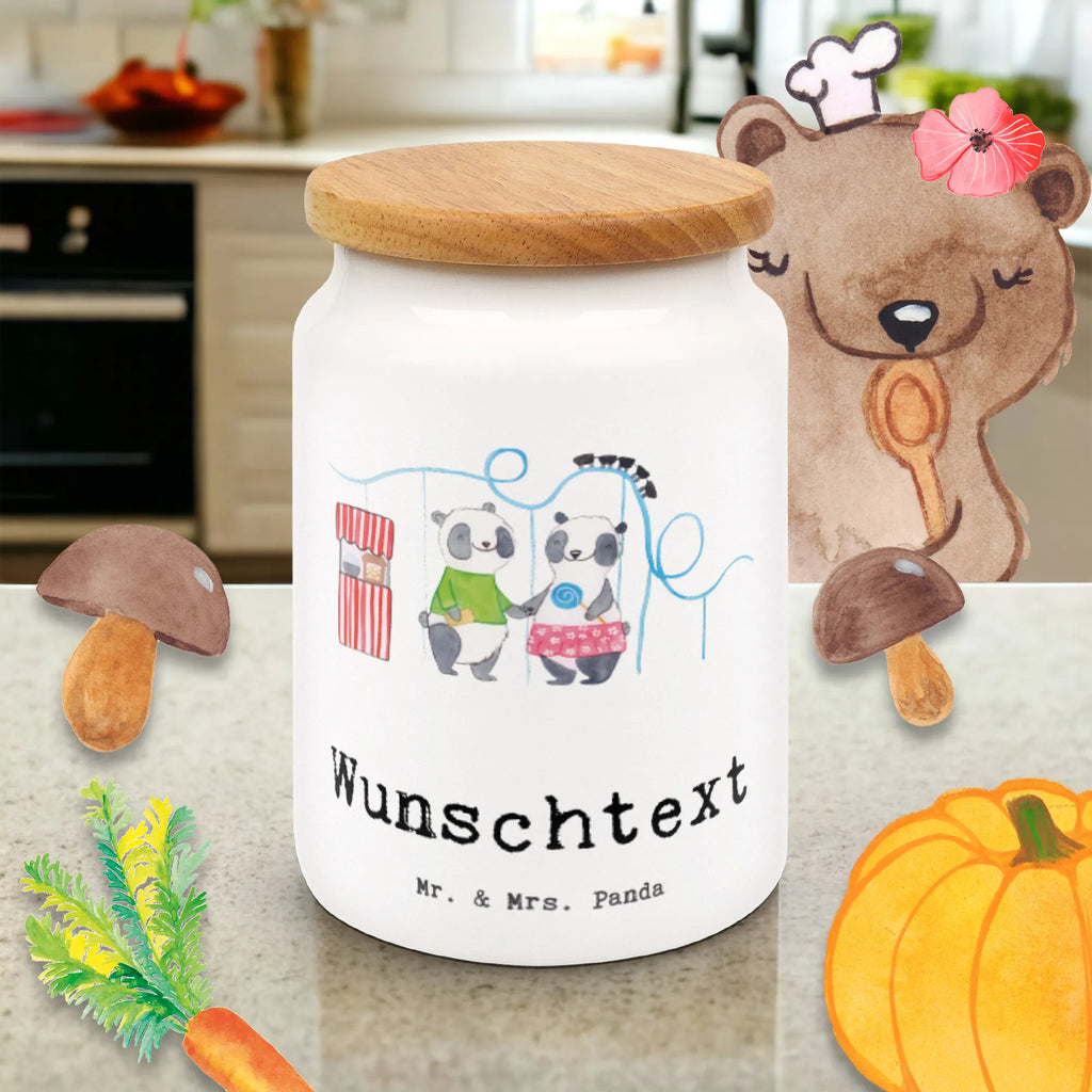 Personalized Storage Jar pandas visit amusement park personalized canister, engraved kitchen jar, personalized storage container, monogrammed food storage, custom treat canister, personalized storage jar, personalized ceramic jar, personalized treat jar, custom pantry container, personalized cookie jar, personalized cookie tin, Gift, sport, hobby, giving, thank you, award, profit, athlete, Visit an amusement park, ride a roller coaster