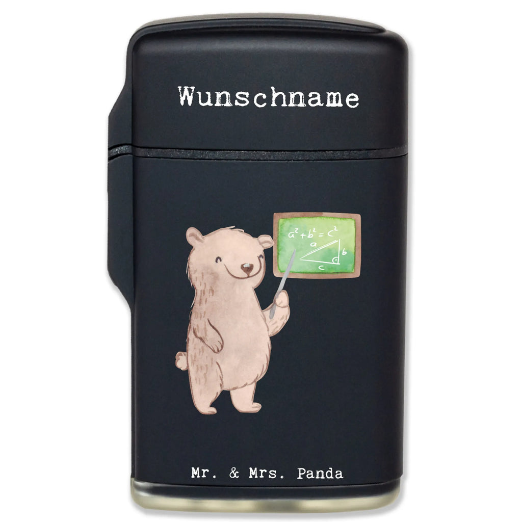 Personalised lighter math teacher heart gift, gift idea, best, farewell gift, passing exam, anniversary, retirement, promotion, job start, sayings, funny, profession