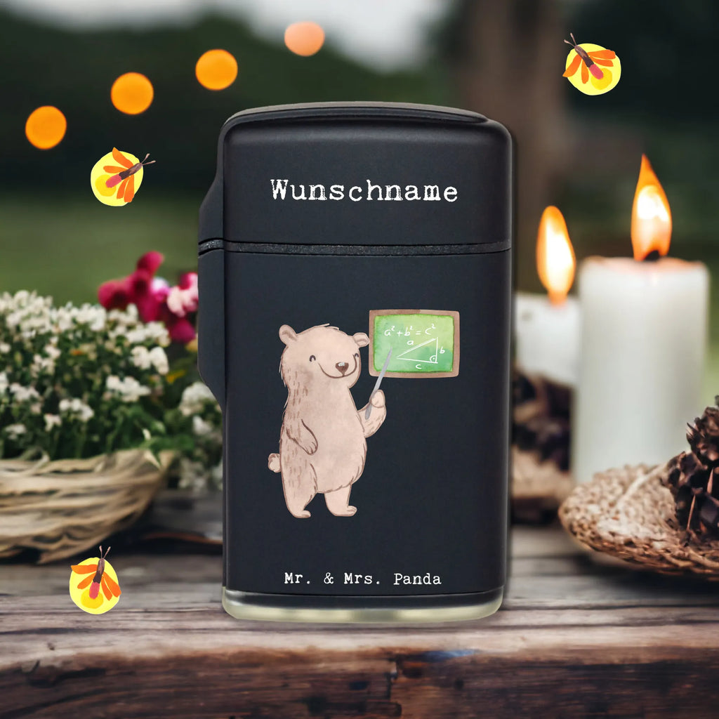 Personalised lighter math teacher heart gift, gift idea, best, farewell gift, passing exam, anniversary, retirement, promotion, job start, sayings, funny, profession