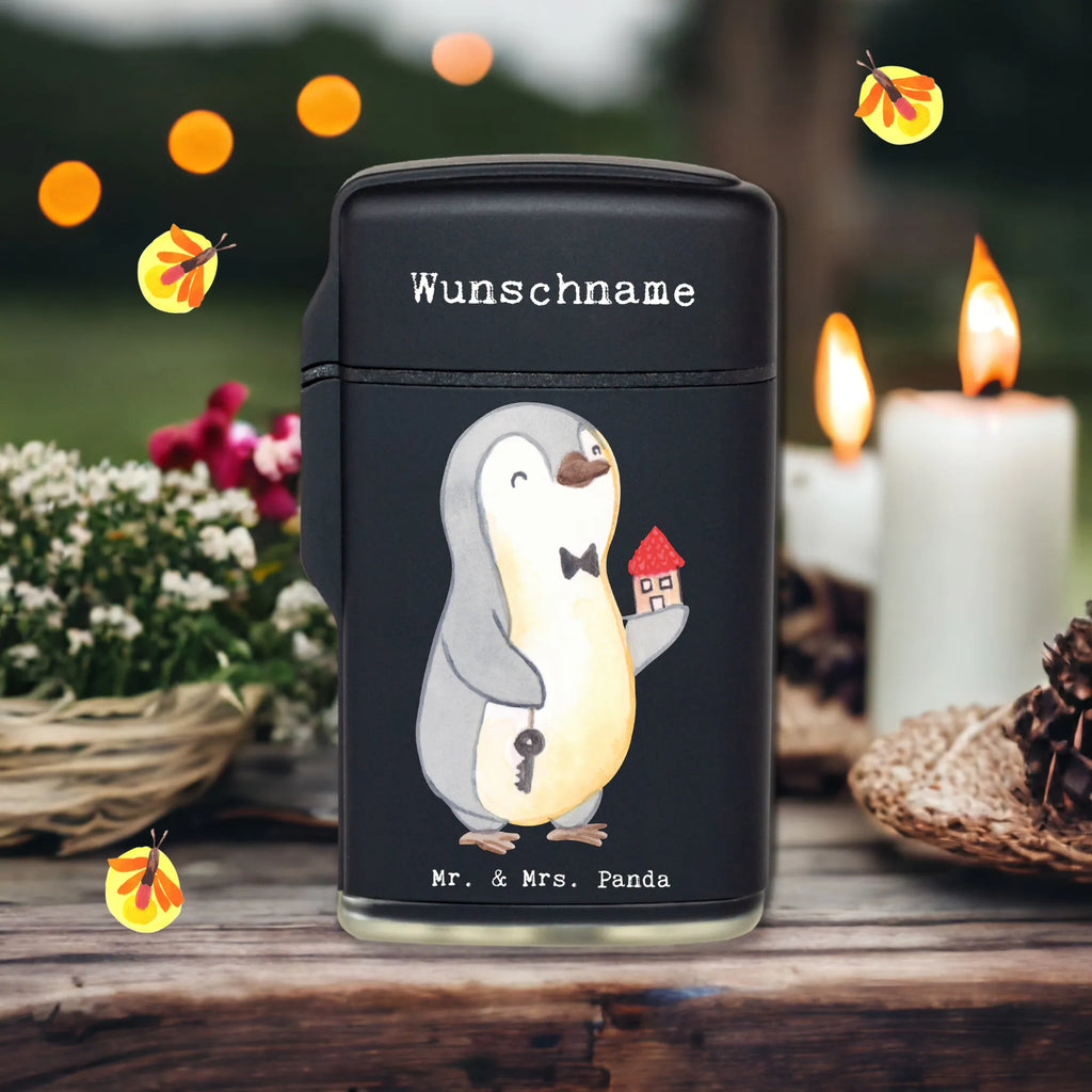 Personalised lighter Real Estate Agent Heart gift, gift idea, best, farewell gift, passing exam, anniversary, retirement, promotion, job start, sayings, funny, profession