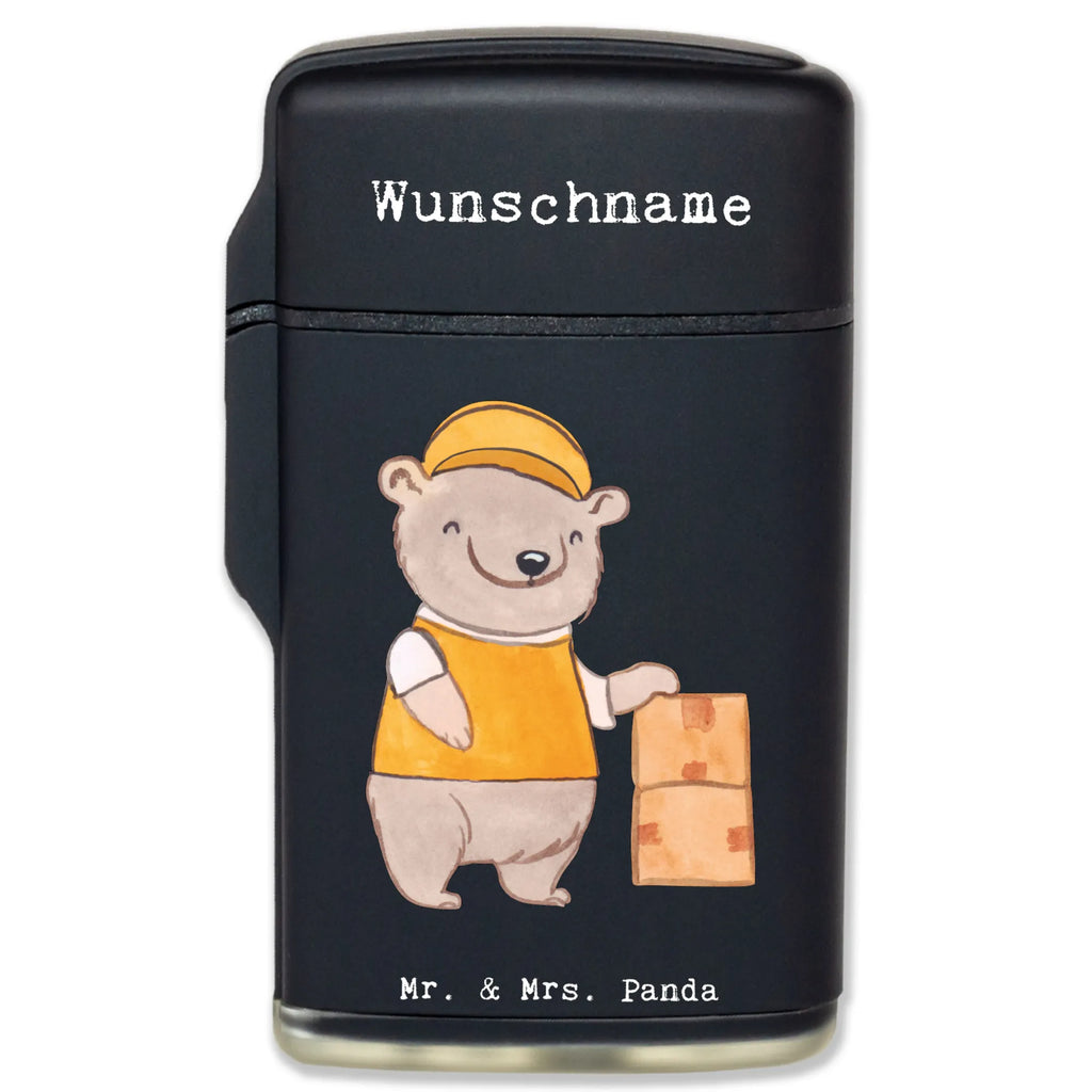 Personalised lighter Package Delivery Person heart gift, gift idea, best, farewell gift, passing exam, anniversary, retirement, promotion, job start, sayings, funny, profession