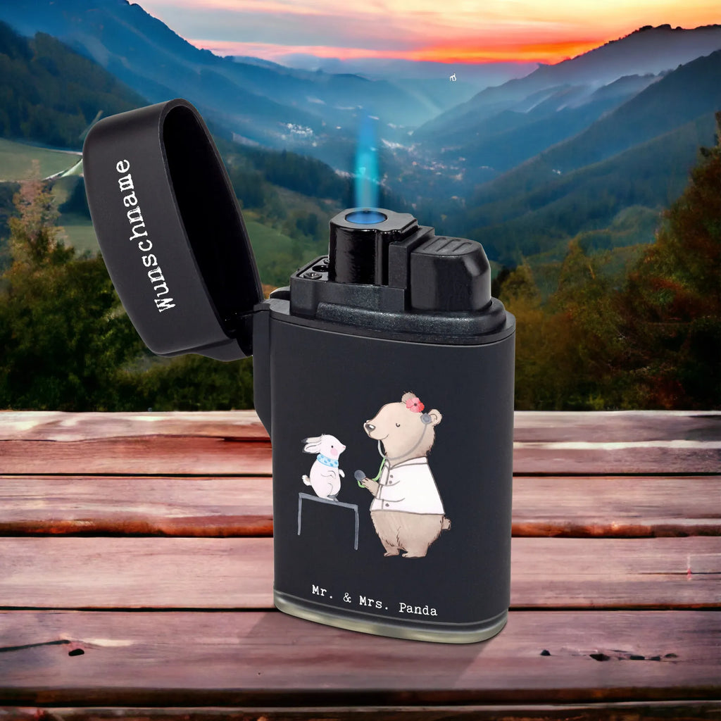 Personalised lighter veterinarian heart gift, gift idea, best, farewell gift, passing exam, anniversary, retirement, promotion, job start, sayings, funny, profession