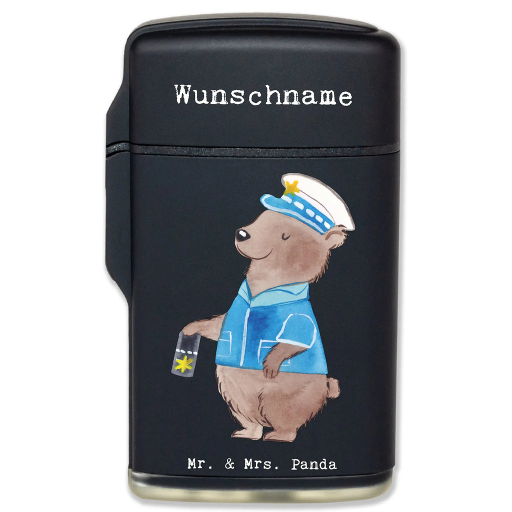 Personalised lighter Police officer Heart gift, gift idea, best, farewell gift, passing exam, anniversary, retirement, promotion, job start, sayings, funny, profession