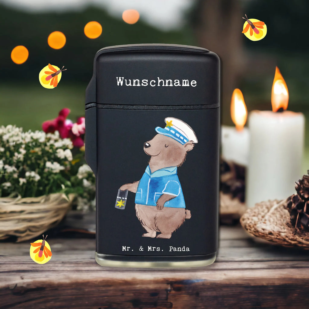 Personalised lighter Police officer Heart gift, gift idea, best, farewell gift, passing exam, anniversary, retirement, promotion, job start, sayings, funny, profession