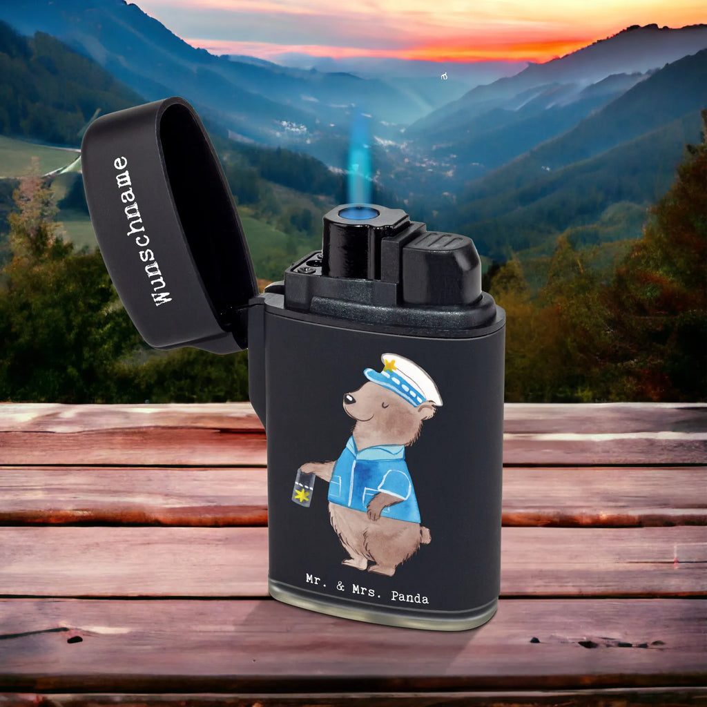 Personalised lighter Police officer Heart gift, gift idea, best, farewell gift, passing exam, anniversary, retirement, promotion, job start, sayings, funny, profession