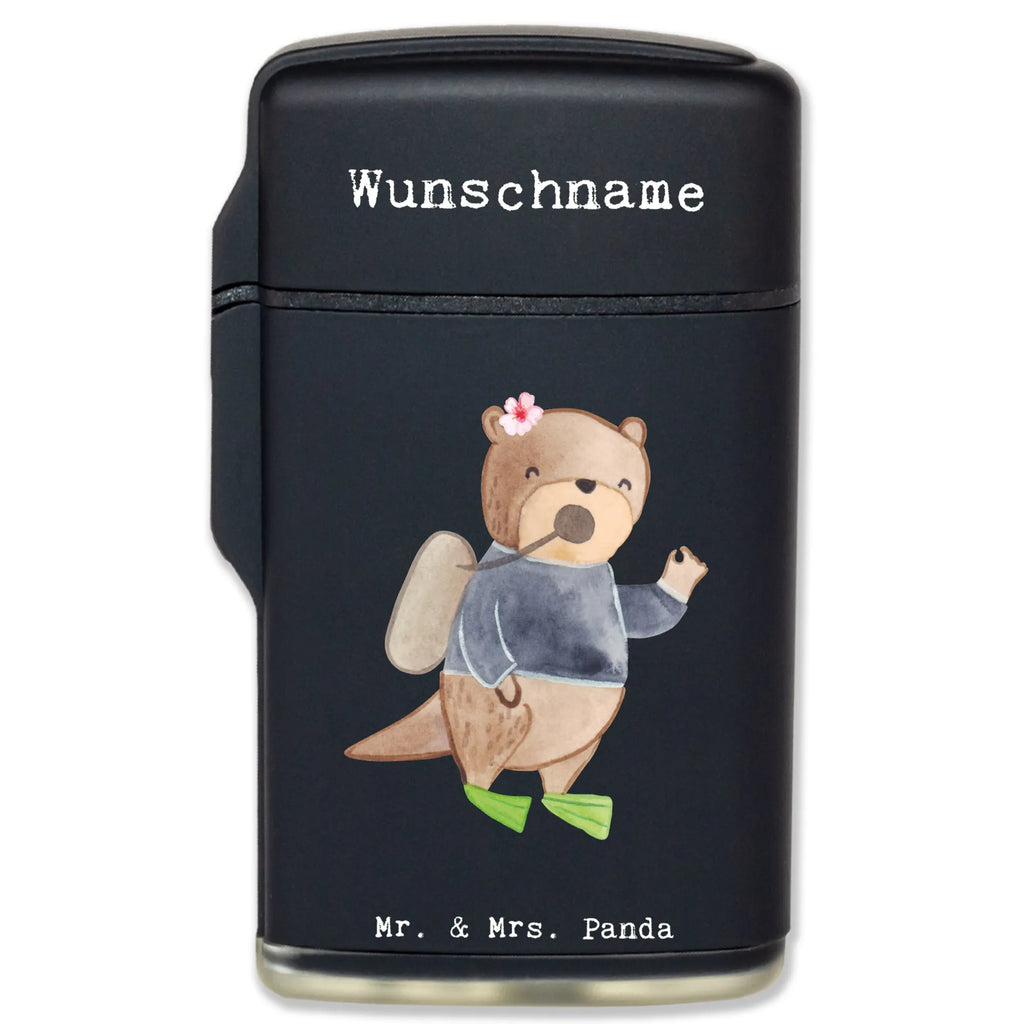 Personalised lighter Diver Heart gift, gift idea, best, farewell gift, passing exam, anniversary, retirement, promotion, job start, sayings, funny, profession