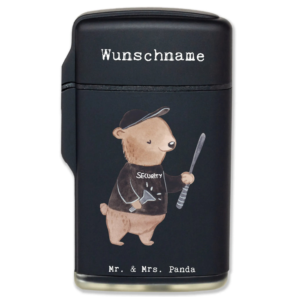 Spersonalizowana zapalniczka ochroniarz serce Zawód, Wykształcenie, Jubileusz, Pożegnanie, Emerytura, Kolega, Koleżanka, Prezent, Dawać, Pracownik, Współpracownik, Firma, Dziękuję, Dziękuję bardzo