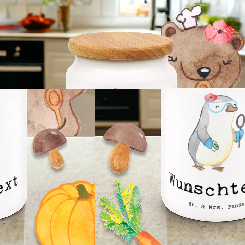 Spersonalizowany pojemnik na zapasy biolożka serce Zawód, Wykształcenie, Jubileusz, Pożegnanie, Emerytura, Kolega, Koleżanka, Prezent, Dawać, Pracownik, Współpracownik, Firma, Dziękuję, Dziękuję bardzo