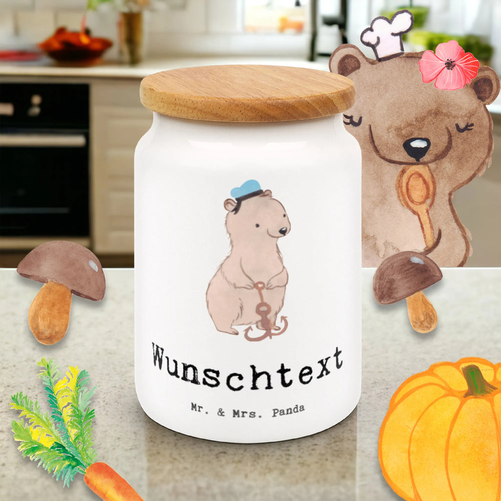 Personalized Storage Jar Sailor Heart personalized treat jar, personalized storage container, personalized cookie tin, personalized ceramic jar, custom pantry container, personalized storage jar, personalized canister, personalized cookie jar, engraved kitchen jar, custom treat canister, monogrammed food storage, gift, gift idea, best, farewell gift, passing exam, anniversary, retirement, promotion, job start, sayings, funny, profession