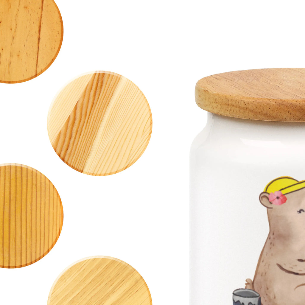 Personalized Storage Jar Female Bricklayer heart engraved kitchen jar, personalized storage container, custom pantry container, personalized storage jar, monogrammed food storage, personalized cookie tin, custom treat canister, personalized canister, personalized cookie jar, personalized ceramic jar, personalized treat jar, gift, gift idea, best, farewell gift, passing exam, anniversary, retirement, promotion, job start, sayings, funny, profession