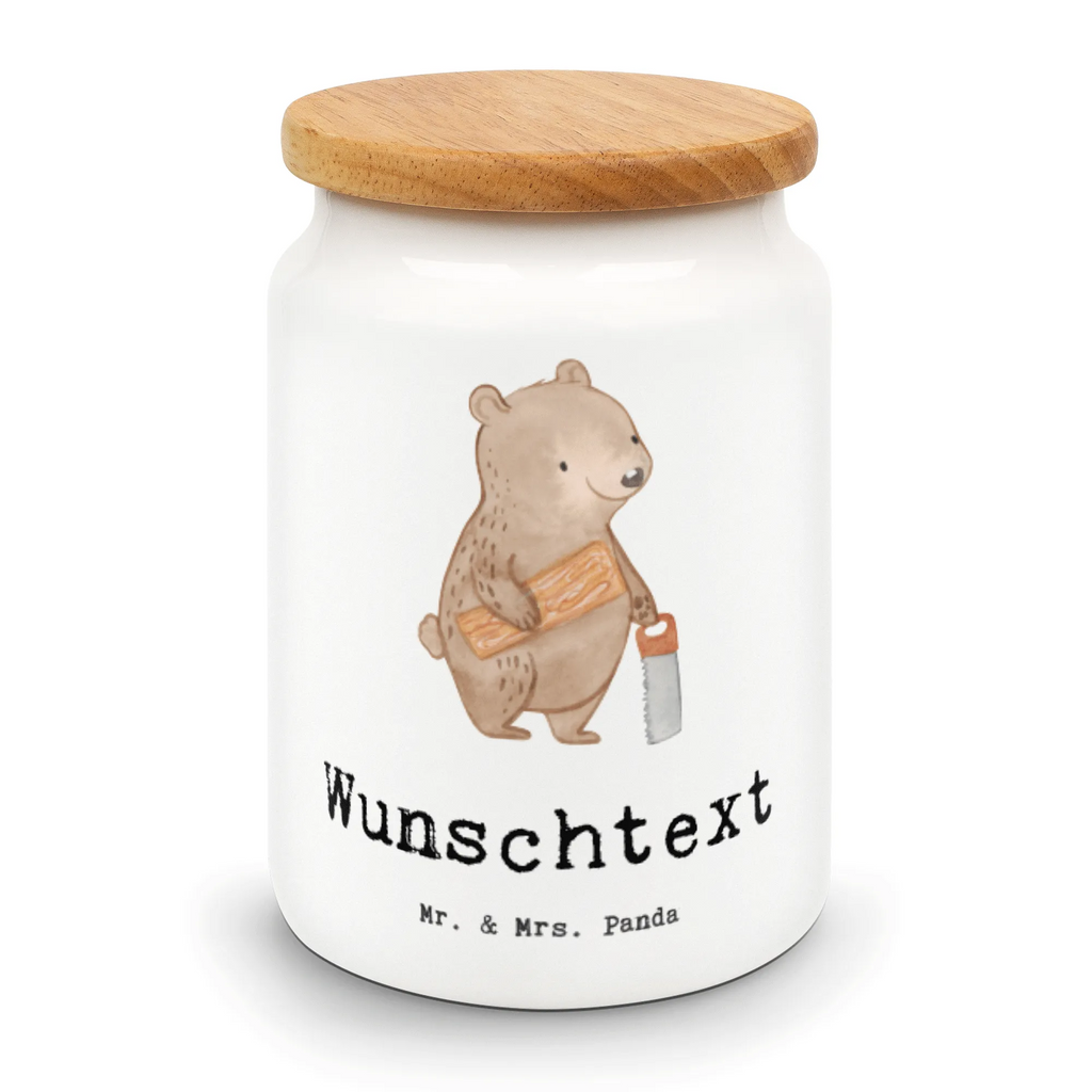 Spersonalizowany pojemnik na zapasy Stolarz serce Zawód, Wykształcenie, Jubileusz, Pożegnanie, Emerytura, Kolega, Koleżanka, Prezent, Dawać, Pracownik, Współpracownik, Firma, Dziękuję, Dziękuję bardzo