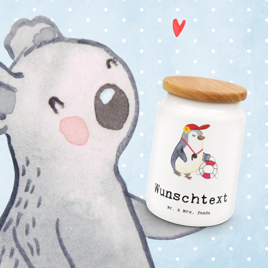 Spersonalizowany pojemnik na zapasy ratowniczka serce Zawód, Wykształcenie, Jubileusz, Pożegnanie, Emerytura, Kolega, Koleżanka, Prezent, Dawać, Pracownik, Współpracownik, Firma, Dziękuję, Dziękuję bardzo