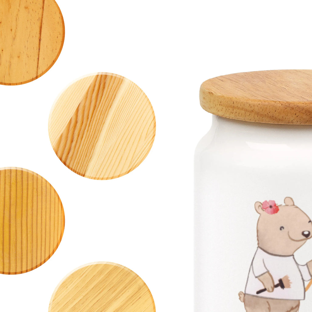 Personalized Storage Jar female painter heart custom pantry container, personalized cookie jar, monogrammed food storage, personalized treat jar, engraved kitchen jar, personalized ceramic jar, personalized storage jar, personalized canister, custom treat canister, personalized cookie tin, personalized storage container, gift, gift idea, best, farewell gift, passing exam, anniversary, retirement, promotion, job start, sayings, funny, profession