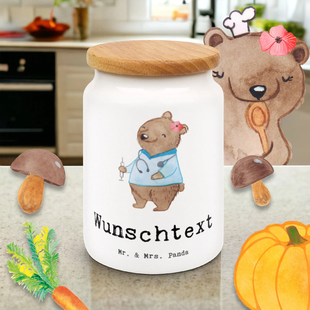 Spersonalizowany pojemnik na zapasy Pomoc pielęgniarska Serce Zawód, Wykształcenie, Jubileusz, Pożegnanie, Emerytura, Kolega, Koleżanka, Prezent, Dawać, Pracownik, Współpracownik, Firma, Dziękuję, Dziękuję bardzo