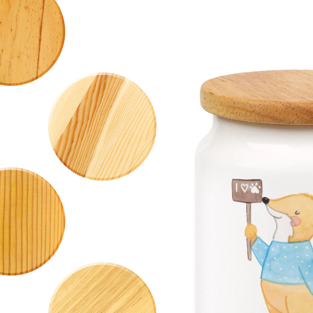 Spersonalizowany pojemnik na zapasy Obrońca zwierząt serce Zawód, Wykształcenie, Jubileusz, Pożegnanie, Emerytura, Kolega, Koleżanka, Prezent, Dawać, Pracownik, Współpracownik, Firma, Dziękuję, Dziękuję bardzo