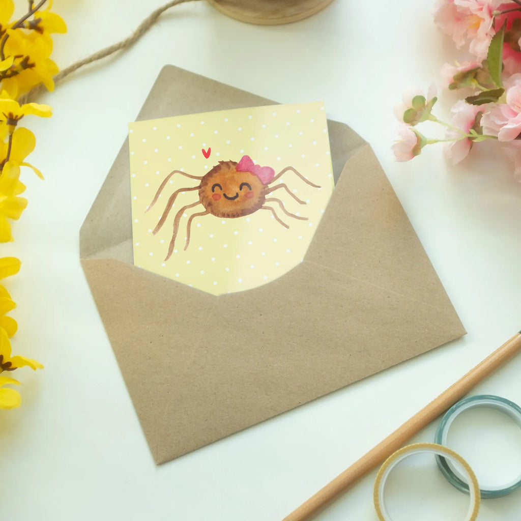 Kartka okolicznościowa Pająk Agata radość einladungskarten, genesungskarte, osterkarten, Klappkarte, kommunionskarte, firmungskarte, weihnachtskarten, neujahrskarte, Beileidskarte, glückwunschkarten, osterkarte, Grußkarten, Motivkarte, vatertagskarte, babykarte, hochzeitskarten, spruchkarte, jubiläumskarte, Glückwunschkarte, abiturkarte, dankeskarten, Grußkarte, valentinstagskarte, Spinne Agathe, Spinne, Agathe, Videos, Merchandise, Beliebte Spinne, Viraler Hit, Viral, Trend