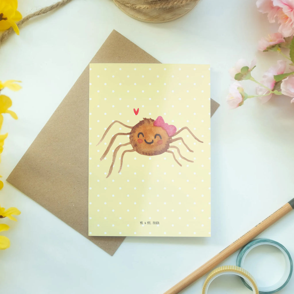 Kartka okolicznościowa Pająk Agata radość einladungskarten, genesungskarte, osterkarten, Klappkarte, kommunionskarte, firmungskarte, weihnachtskarten, neujahrskarte, Beileidskarte, glückwunschkarten, osterkarte, Grußkarten, Motivkarte, vatertagskarte, babykarte, hochzeitskarten, spruchkarte, jubiläumskarte, Glückwunschkarte, abiturkarte, dankeskarten, Grußkarte, valentinstagskarte, Spinne Agathe, Spinne, Agathe, Videos, Merchandise, Beliebte Spinne, Viraler Hit, Viral, Trend