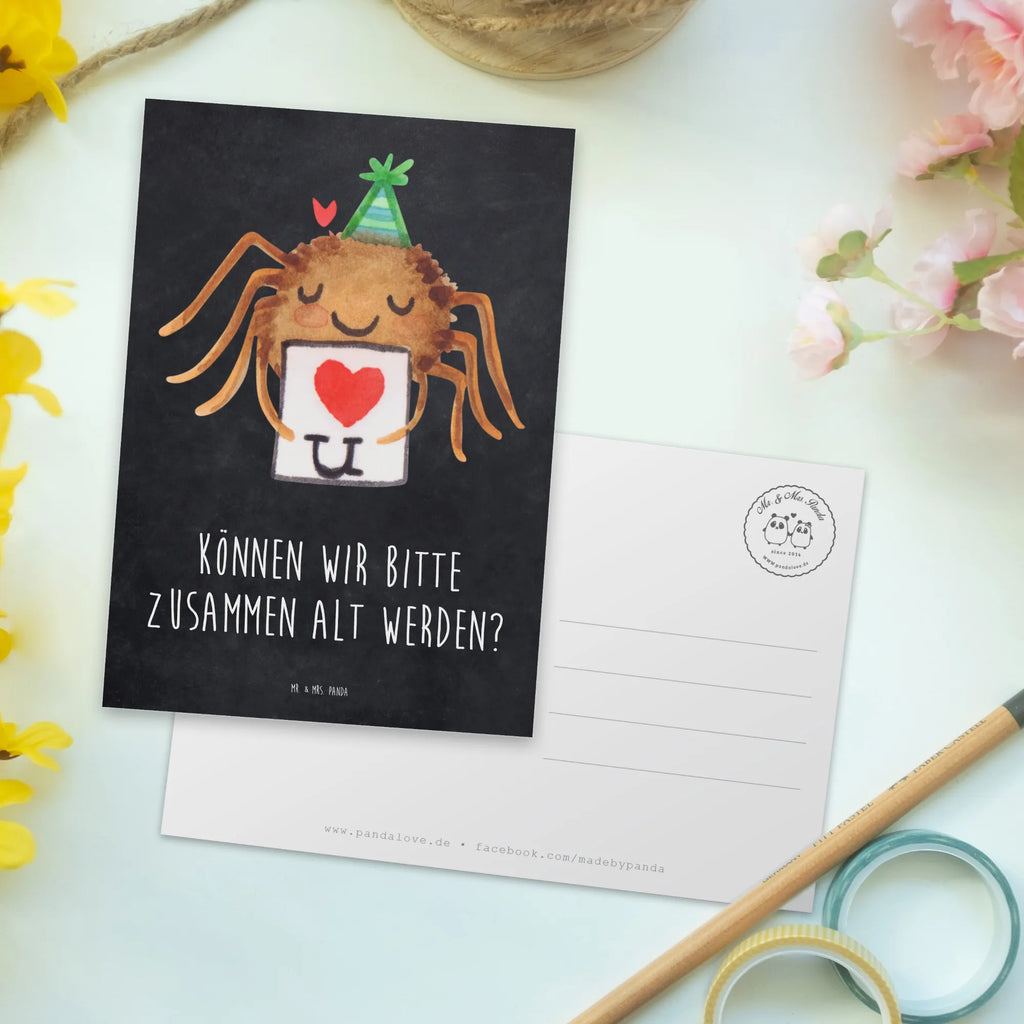 Pocztówka Pająk Agata list Postkarte, Grußkarte, Postkarten, Designkarte, Kunstkarten, bildkarte, einzelkarte, Fotokarte, kunstkarte, spruchkarte, Ansichtskarten, Motivkarte, Ansichtskarte, Merchandise, Spinne, Agathe, Spinne Agathe, Videos, Treuetest, Verliebt, Heiratsantrag, Liebesgeschenk, Liebespaar, Ich Liebe Dich, Treuebeweis, Liebesbeweis