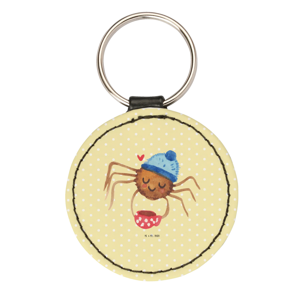 Round key ring Spider Agathe coffee lucky charm, keychain, key ring, bag pendant, pendant, Spider Agathe, Spider, Agathe, Videos, Merchandise