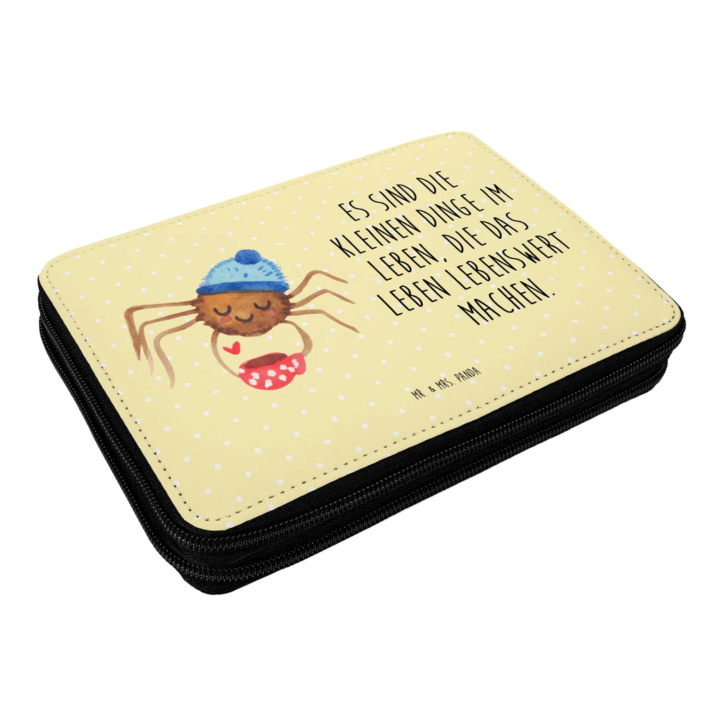 Leather folder Spider Agathe coffee motif, pencil case, primary school, child, gift, pencil bag, pupil, pen roll, school, enrolment, Spider Agathe, Spider, Agathe, Videos, Merchandise