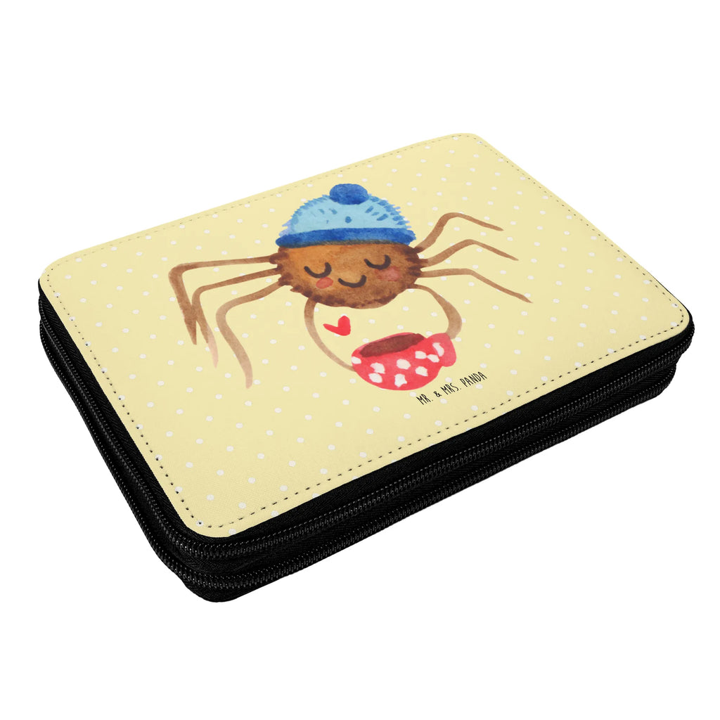 Leather folder Spider Agathe coffee motif, pencil case, primary school, child, gift, pencil bag, pupil, pen roll, school, enrolment, Spider Agathe, Spider, Agathe, Videos, Merchandise