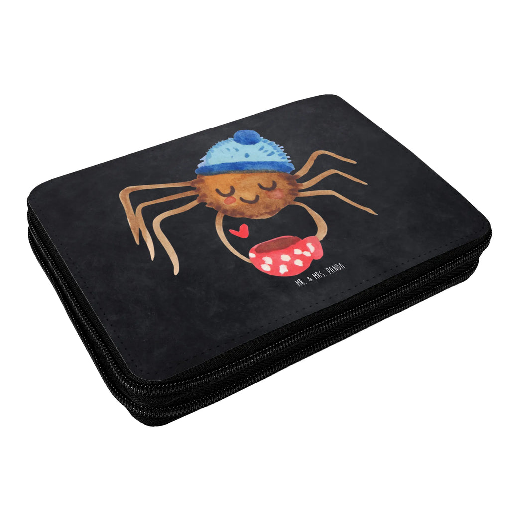 Leather folder Spider Agathe coffee motif, pencil case, primary school, child, gift, pencil bag, pupil, pen roll, school, enrolment, Spider Agathe, Spider, Agathe, Videos, Merchandise