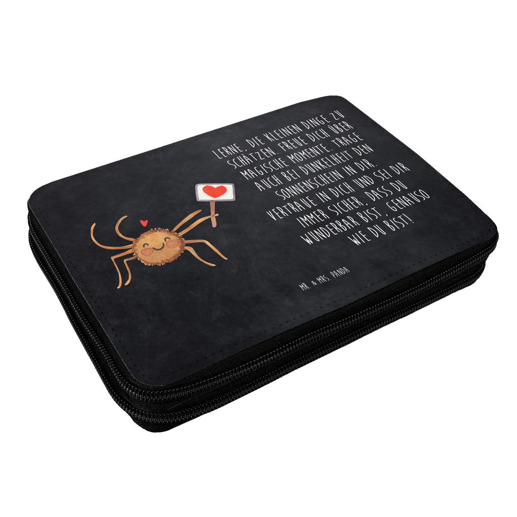 Leather folder Spider Agatha Motivation Einschulung, Schülerin, Motiv, Schüler, Geschenk, Federmappe, Kinder Federmappe, Schule, Stifte Etui, Büro Stifte Etui, Bestückte Federmappe, Stifterolle, Kind, Federmappe Einschulung, Stiftetasche, Federmäppchen, Grundschule, Federmäppchen bedruckt, Spinne Agathe, Spinne, Agathe, Videos, Merchandise, Dankeschön, Motivation, Glück, Liebe, Vertrauen