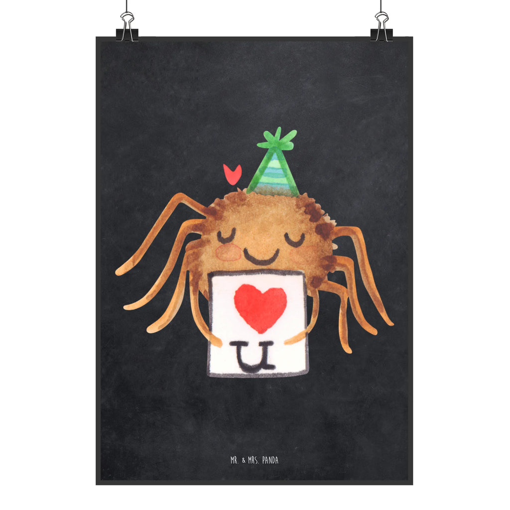 Poster Spider Agathe Letter Bild, Wandposter, Küchenposter, Wanddekoration, Designposter, Mr. & Mrs. Panda Poster, Posterdruck, Kunstdruck, Wanddeko, Poster, Wanddeko Bild, Raumdekoration, Kinderposter, Handgemaltes Poster, Spinne Agathe, Spinne, Agathe, Videos, Merchandise, Liebespaar, Heiratsantrag, Ich Liebe dich, Liebesbeweis, Treuetest, Treuebeweis, Verliebt, Liebesgeschenk