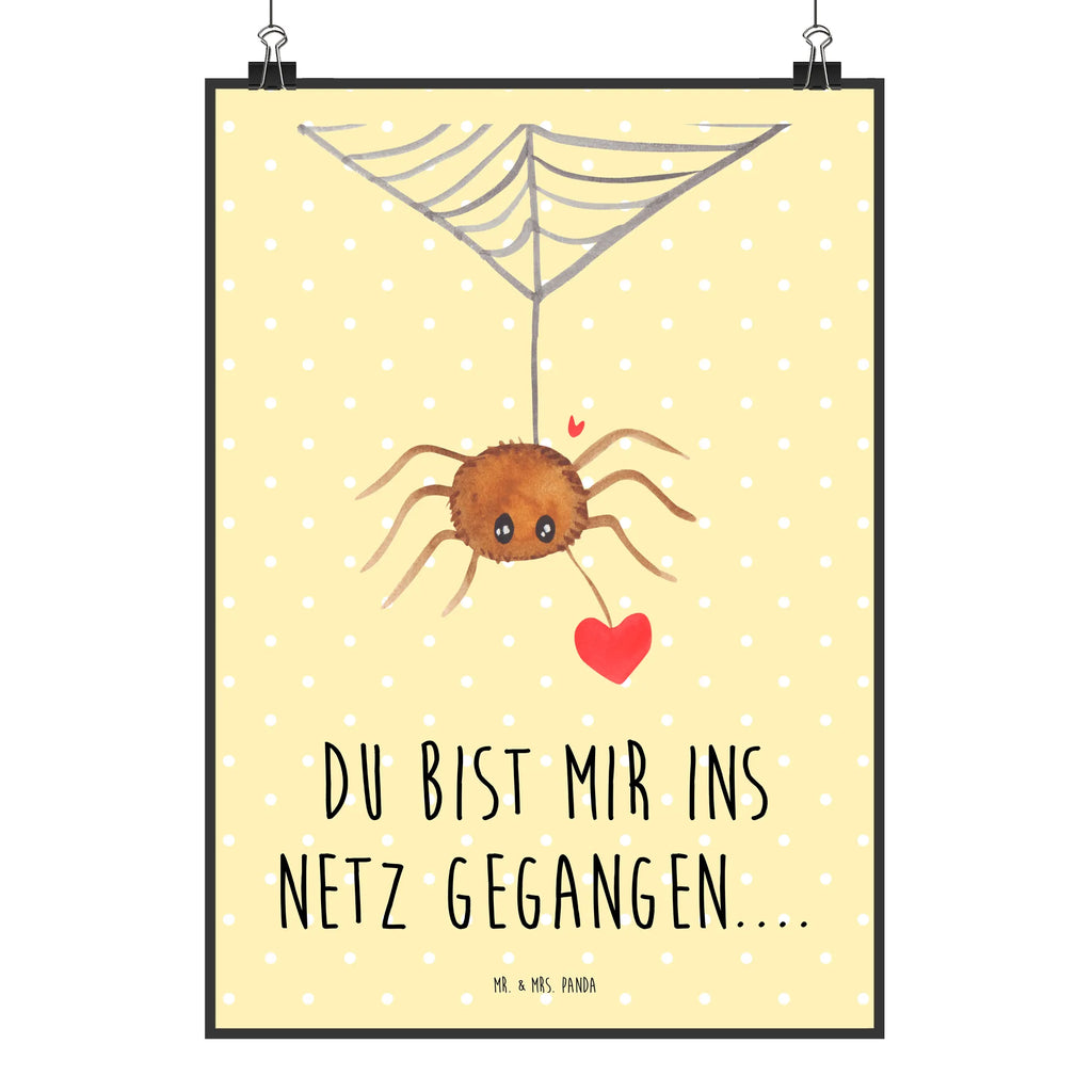 Poster Spider Agathe Love Raumdekoration, Handgemaltes Poster, Poster, Wanddeko Bild, Wanddeko, Kunstdruck, Designposter, Wanddekoration, Posterdruck, Mr. & Mrs. Panda Poster, Bild, Wandposter, Küchenposter, Kinderposter, Spinne Agathe, Spinne, Agathe, Videos, Merchandise, Liebesbeweis, Liebe, Liebesgeschenk, Verliebt