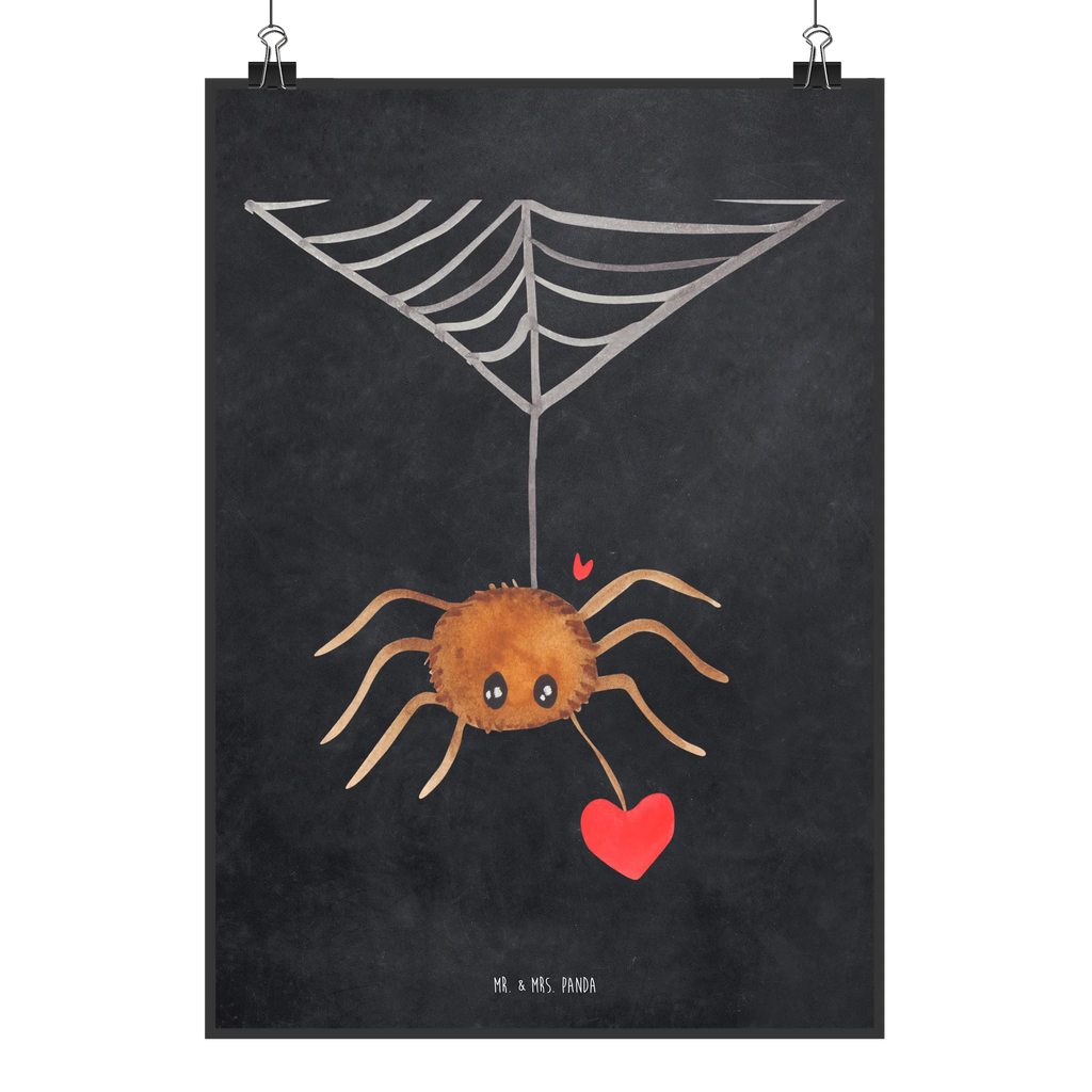 Poster Spider Agathe Love Raumdekoration, Handgemaltes Poster, Poster, Wanddeko Bild, Wanddeko, Kunstdruck, Designposter, Wanddekoration, Posterdruck, Mr. & Mrs. Panda Poster, Bild, Wandposter, Küchenposter, Kinderposter, Spinne Agathe, Spinne, Agathe, Videos, Merchandise, Liebesbeweis, Liebe, Liebesgeschenk, Verliebt