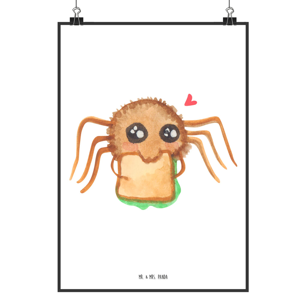 Poster Spinne Agathe Sandwich wanddeko, Wanddekoration, Deko Bild, Designposter, wanddruck, Mr. & Mrs. Panda Poster, wandkunst, drucke, kunstdruck poster, Posterdruck, Wandschmuck, Kunstdruck, Wanddeko Bild, Wandposter, Bild für Wand, kunst für die wand, grafikposter, Plakat, kunstposter, Bild, Poster, Wandbild, Merchandise, Videos, Agathe, Spinne, Spinne Agathe, Hungrig, Lebensfreude, Hunger, Mut, Verfressen, Glück, Alles Wird gut