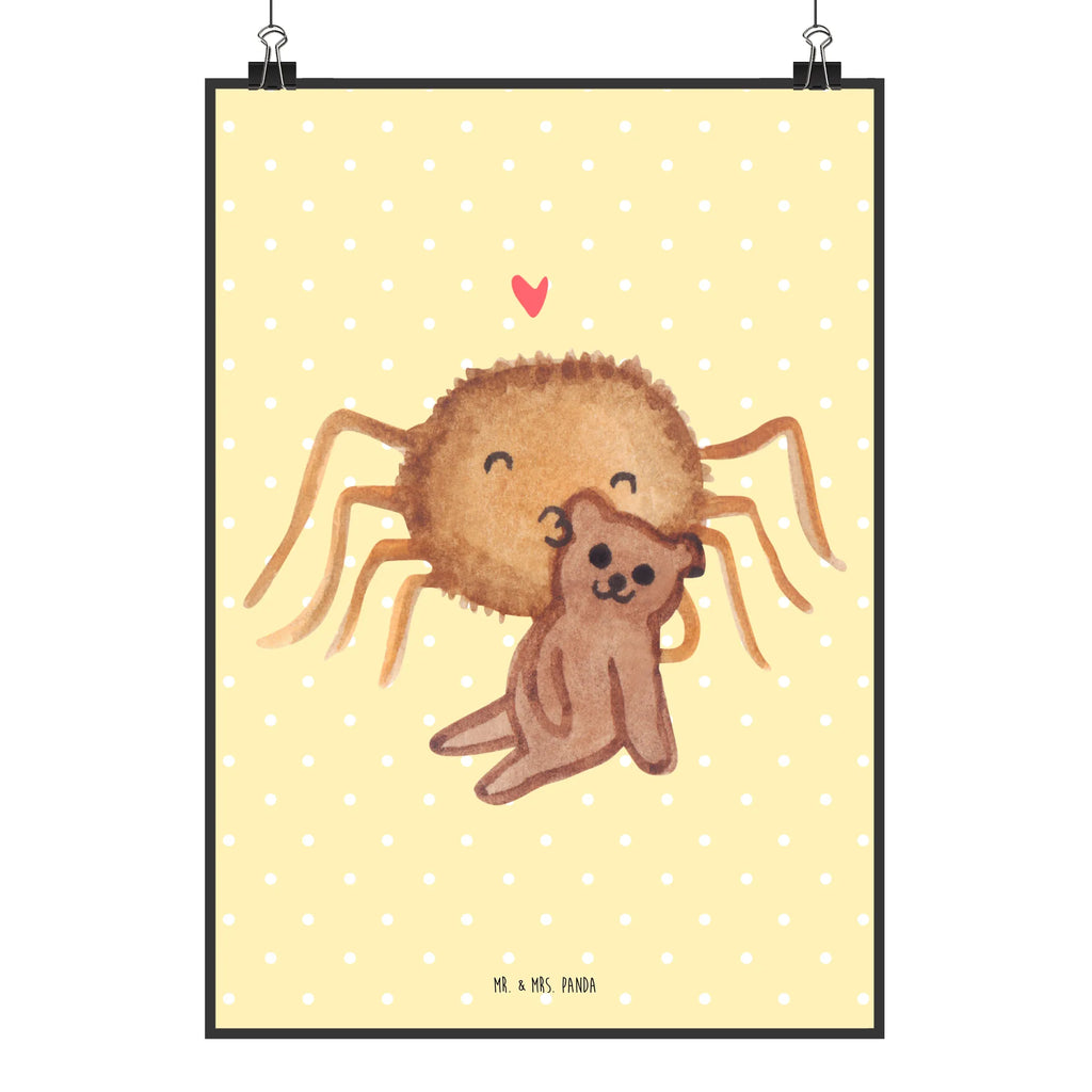 Plakat Pająk Agata Miś Wanddekoration, Küchenposter, Wanddeko Bild, Poster, Kunstdruck, Handgemaltes Poster, Bild, Wanddeko, Wandposter, Kinderposter, Designposter, Posterdruck, Mr. & Mrs. Panda Poster, Raumdekoration, Spinne Agathe, Spinne, Agathe, Videos, Merchandise, Liebesgeschenk, Dankeschön, Freundschaft, Verliebt, Miteinander, Liebesbeweis, Treue, Teddy