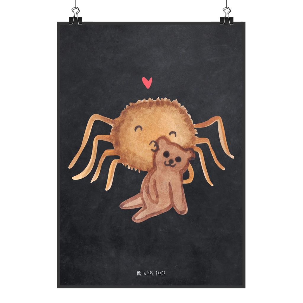 Plakat Pająk Agata Miś Wanddekoration, Küchenposter, Wanddeko Bild, Poster, Kunstdruck, Handgemaltes Poster, Bild, Wanddeko, Wandposter, Kinderposter, Designposter, Posterdruck, Mr. & Mrs. Panda Poster, Raumdekoration, Spinne Agathe, Spinne, Agathe, Videos, Merchandise, Liebesgeschenk, Dankeschön, Freundschaft, Verliebt, Miteinander, Liebesbeweis, Treue, Teddy
