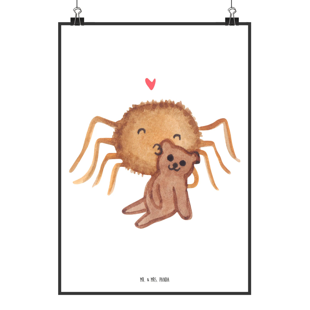 Plakat Pająk Agata Miś Wanddekoration, Küchenposter, Wanddeko Bild, Poster, Kunstdruck, Handgemaltes Poster, Bild, Wanddeko, Wandposter, Kinderposter, Designposter, Posterdruck, Mr. & Mrs. Panda Poster, Raumdekoration, Spinne Agathe, Spinne, Agathe, Videos, Merchandise, Liebesgeschenk, Dankeschön, Freundschaft, Verliebt, Miteinander, Liebesbeweis, Treue, Teddy