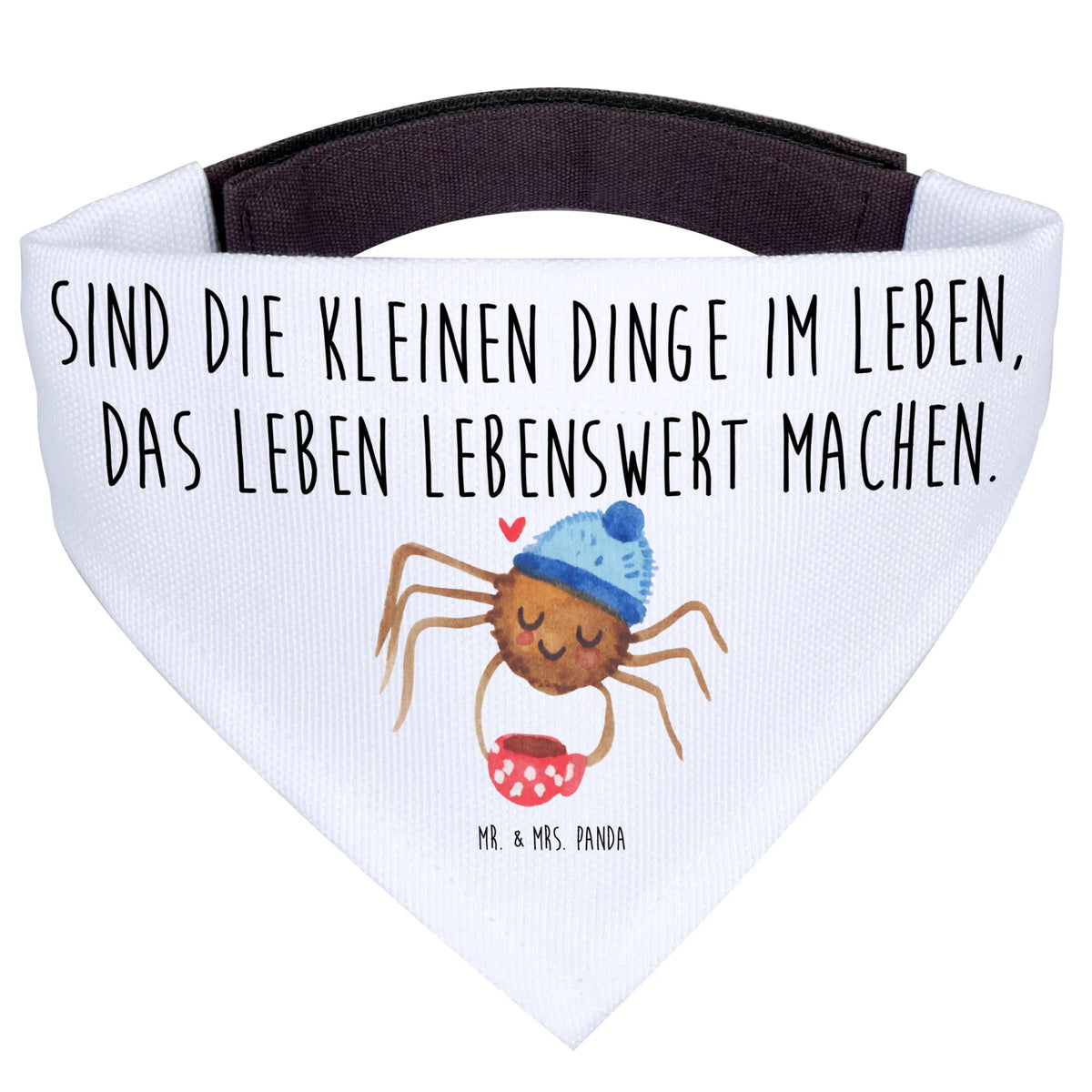 Dog neckerchief Spider Agathe coffee Spider Agathe, Spider