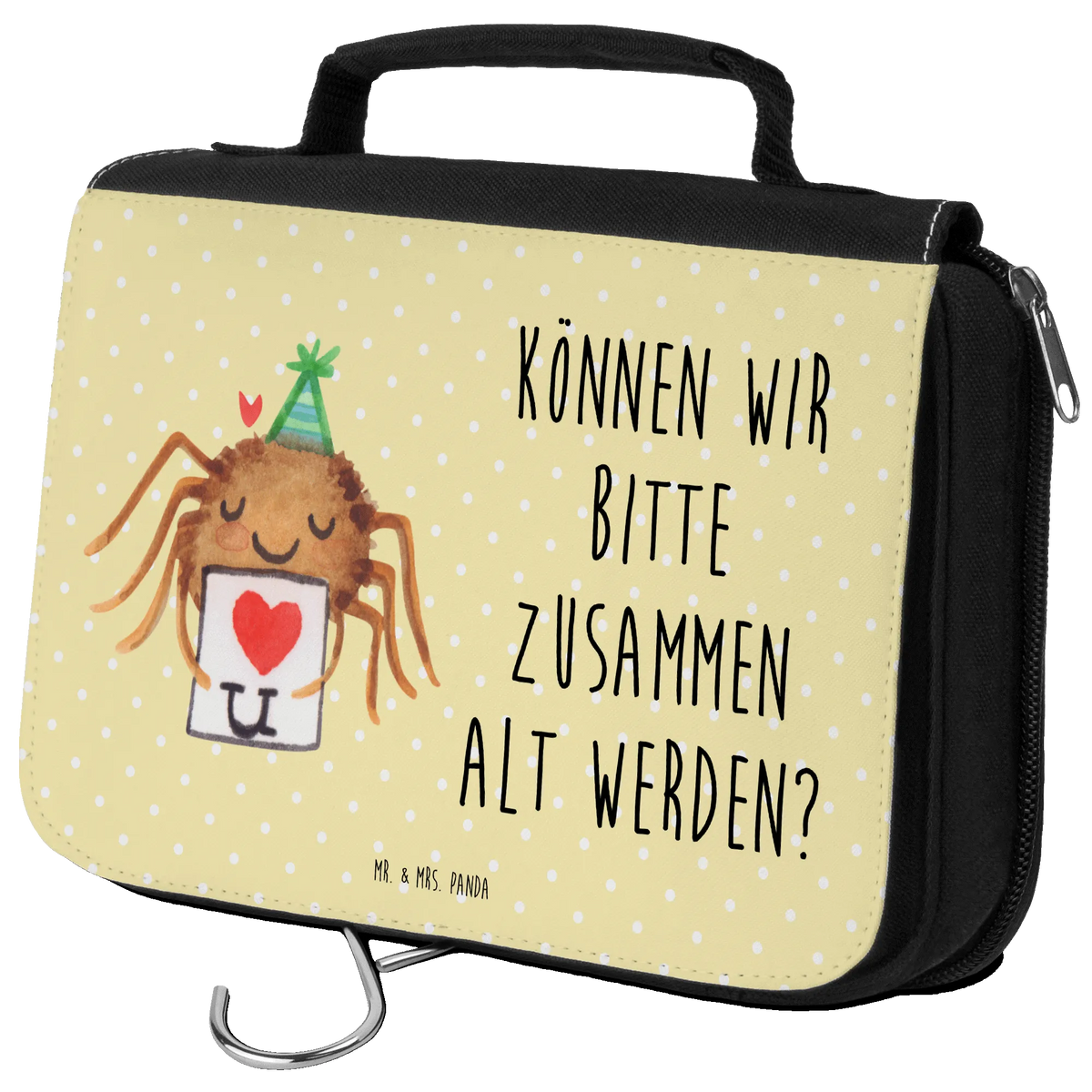 Kulturbeutel Spinne Agathe Brief duschbeutel, Kosmetiktasche, beautycase, Kulturtasche, hygienetasche, Kosmetikbeutel, Reise-Kulturtasche, Waschtasche, Reisebeutel, Kulturbeutel, kulturtäschchen, hygienebeutel, Make-Up Tasche, Schminktasche, beauty case, Waschbeutel, Schminkbeutel, kosmetiktäschchen, Necessaire, Toilettentasche, badtasche, Spinne Agathe, Agathe, Videos, Merchandise, Spinne, Verliebt, Heiratsantrag, Treuebeweis, Liebespaar, Ich Liebe Dich, Liebesbeweis, Treuetest, Liebesgeschenk